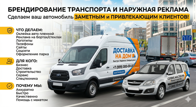 Брендирование автомобилей