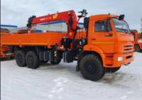 Бортовой автомобиль с КМУ КАМАЗ 43118 6x6   ИТ-150 2024 г.в.